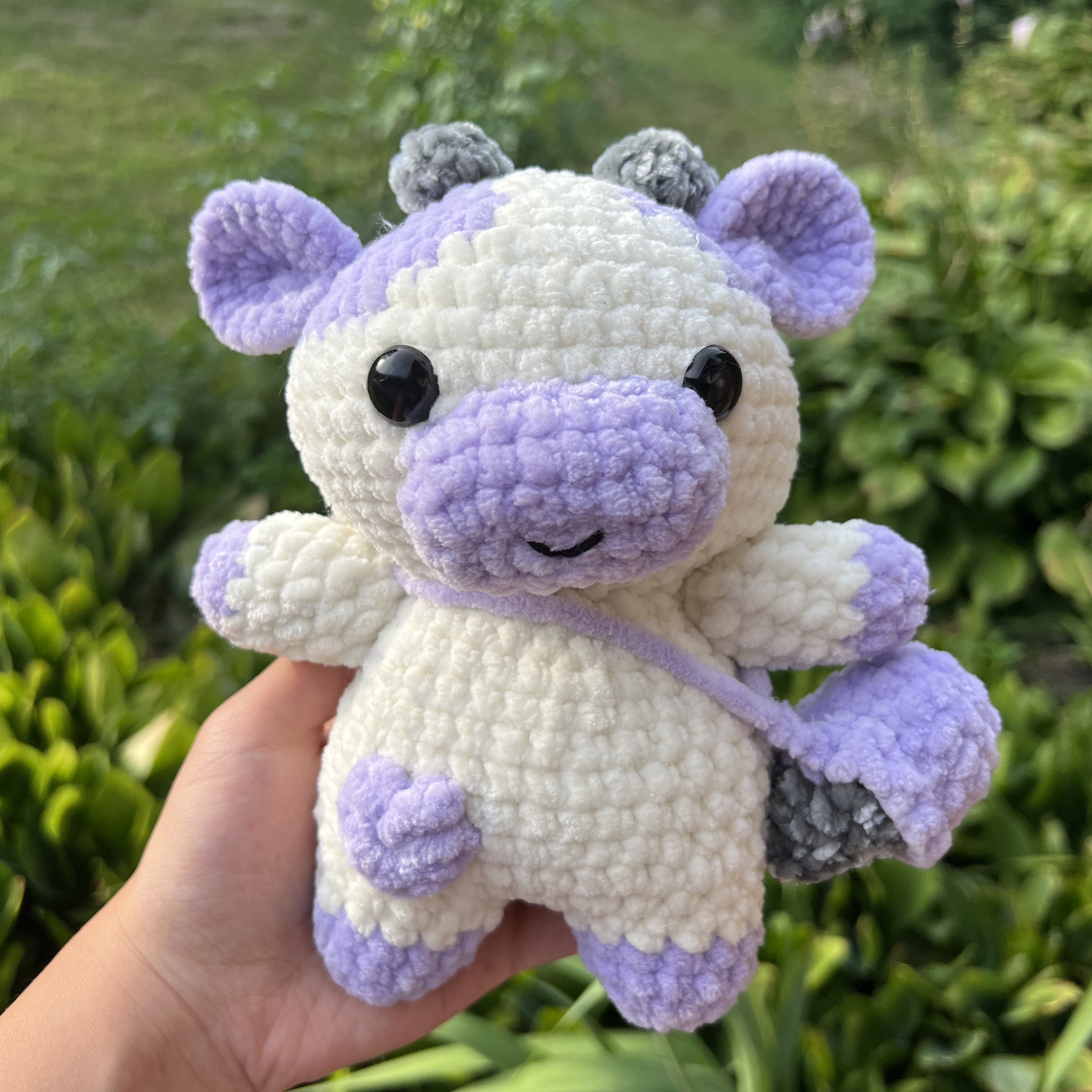 crochet purple cow